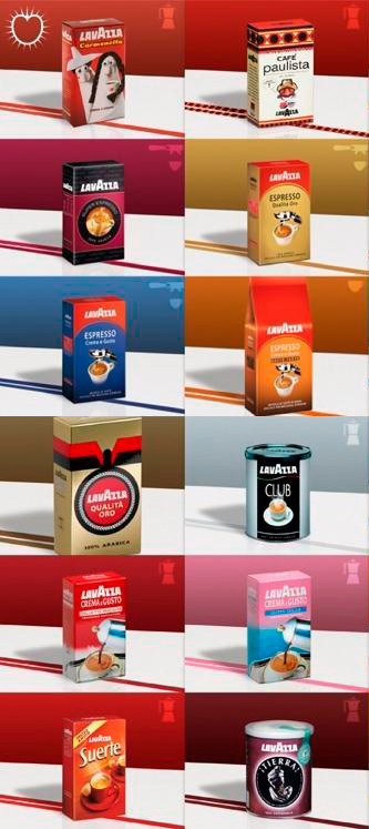 Кофе Lavazza виды