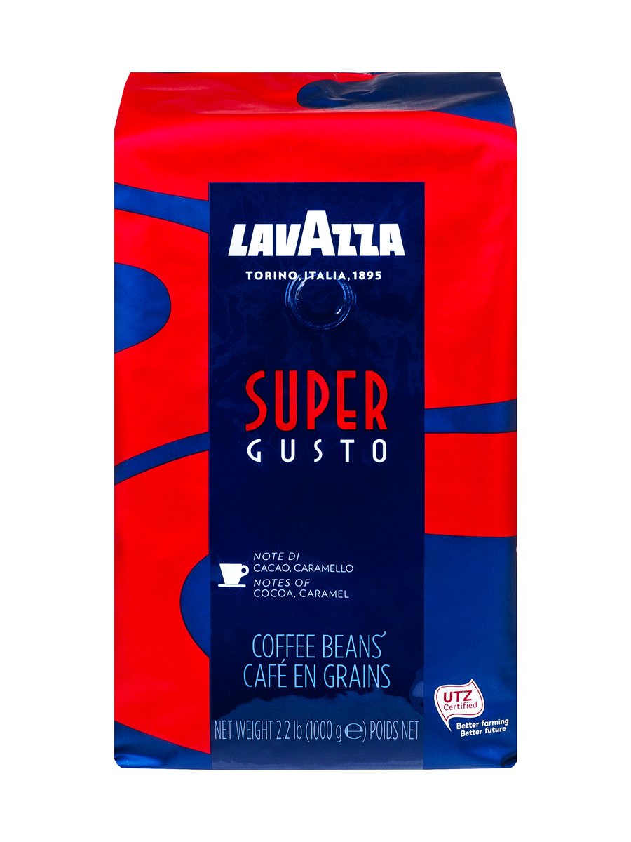 Кофе Lavazza (Лавацца) в зернах Super Gusto